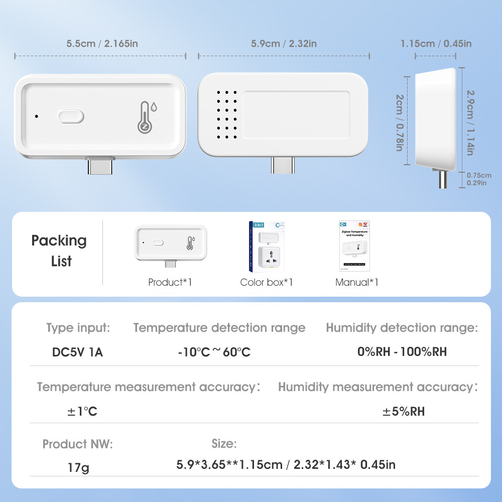 Tuya Zigbee Wifi Humidity Temperature Monitor Smart Hygrometer Thermometer Wireless Electronic Hygrometer Monitor Smart Indoor Compatible With Alexa