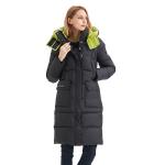 FODARLLOY Winter Jacket Women's Zipper Slim Hooded Coat Female Warm Parkas Long