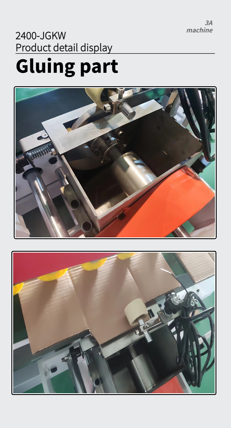 Computerized Corrugating Machine CQT2400 Semi Automatic Folder Gluer for Corrugated Box
