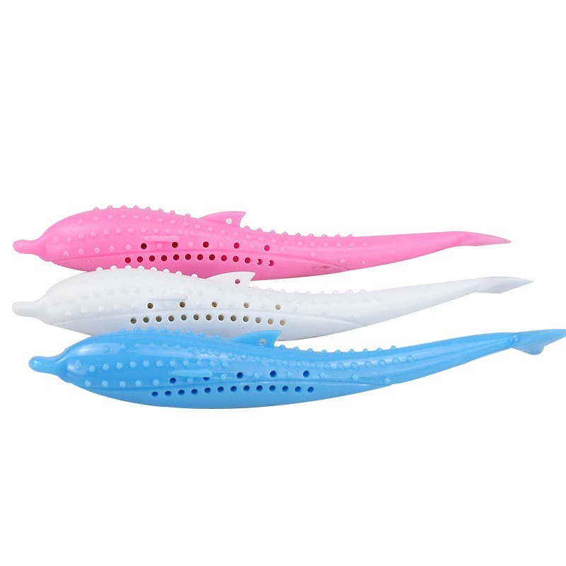 Amazon Popular Cat Mint Silicone Fish Bite Resistant Self Hi Cat Toy Cat Toothbrush Pet Products