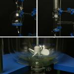 Double Glass Chemical Stirred Tank Reactor Cycle Heating Cooling Reaction