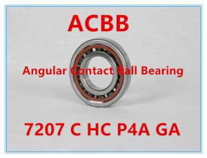 China 7207 C HC P4A GA Angular Contact Ball Bearing 20000RPM-25000RPM wholesale