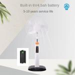 F13 Rechargeable Outdoor Fan Safety Protection Grill Stainless Steel USB LED