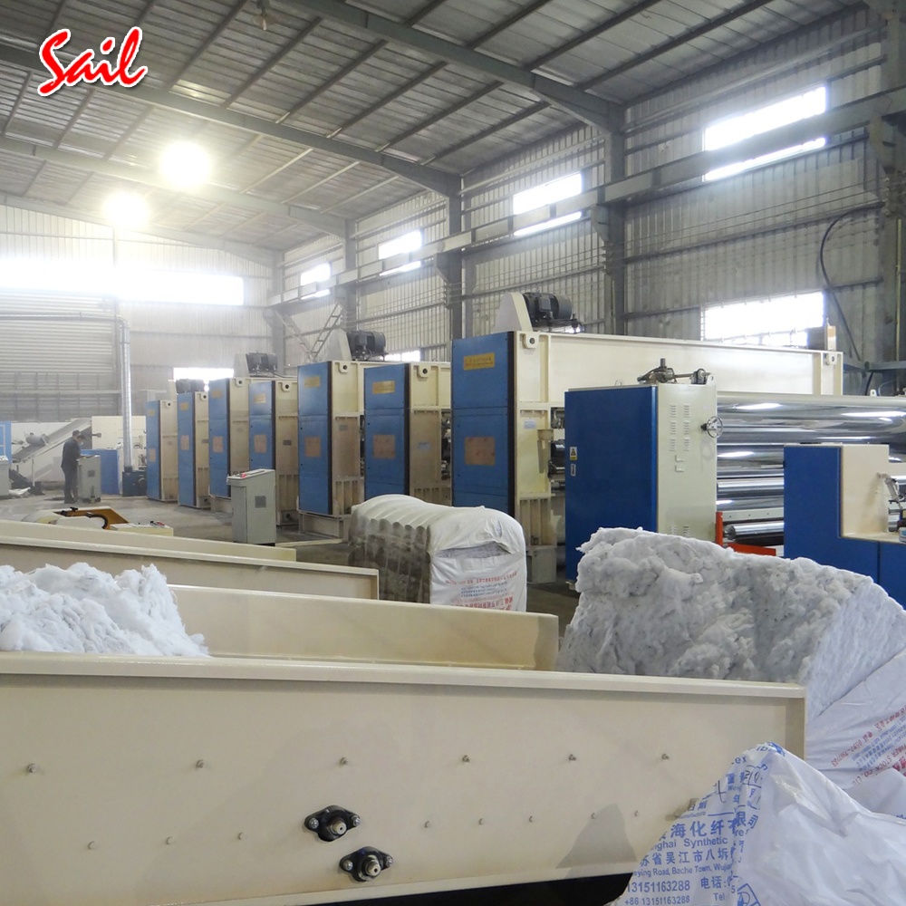 High quality needle punching nonwoven carpet machine from china for sale