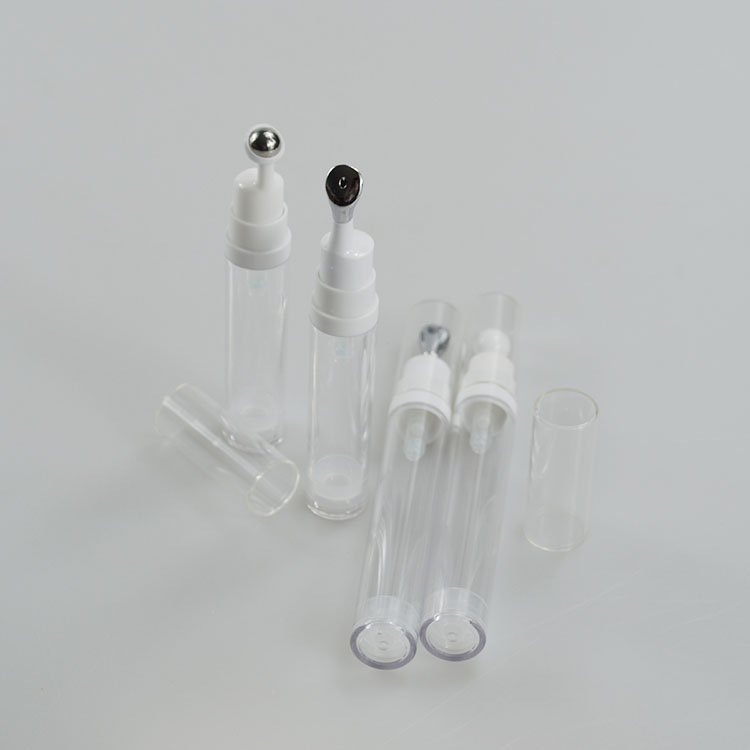 5ml 10ml AS Plastic Empty Airless Vacuum Pump Bottle for Eye Cream Customized Color