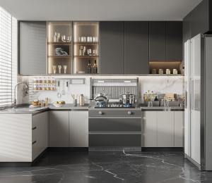 China White Pvc Cabinet Apartment Kitchen Cabinets Solid Wood wholesale