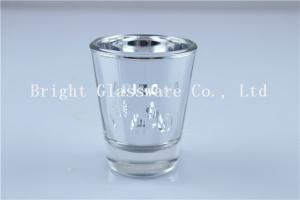 China Perfect Custom Silver Glass Candle Holder wholesale