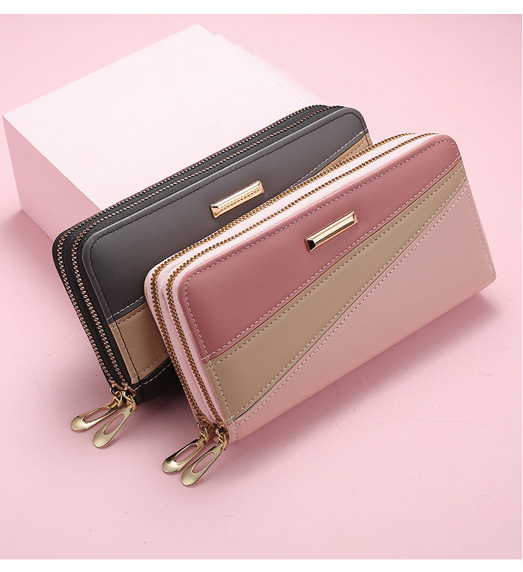 2021 Female Luxury Purses Leather Women Wallets Long Zipper Wallet Ladies Clutch Bag