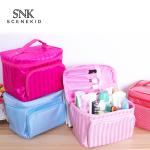 Multi-Functional Cylinder Bucket Makeup Bag Women with Handle