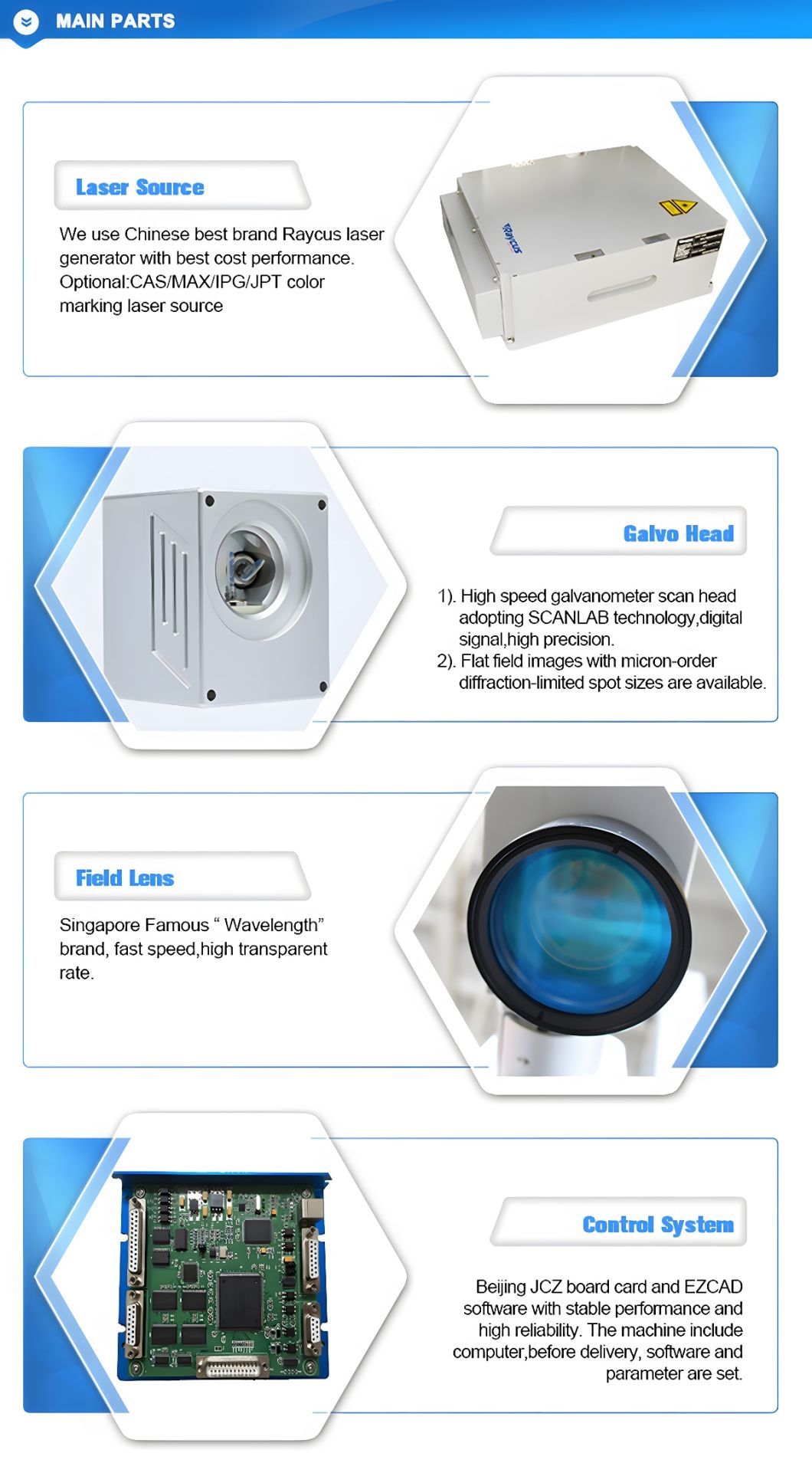 Enclose Fiber Laser Marking Machine 50W Protect Environment Full Cover Max Source