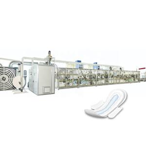 China 450kgs/Hour Sanitary Napkin Making Machine , 10KW Automatic Sanitary Pad Machine wholesale