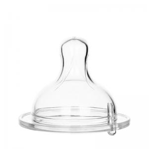 China Transparent Liquid Silicone Wide Neck Feeding Bottle Nipple wholesale