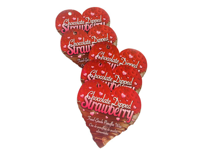 Heart Shape Custom Hang Tags For Clothing Gloss Lamination Surface Finish