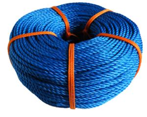 China Blue 3 Strand Nylon Rope PP PE Twisted Feature Diameter 6mm-160mm wholesale