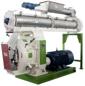 China 22KW Wheat Bran Automatic Cattle Feed Machine Stainless Steel Feed Pellet Line wholesale