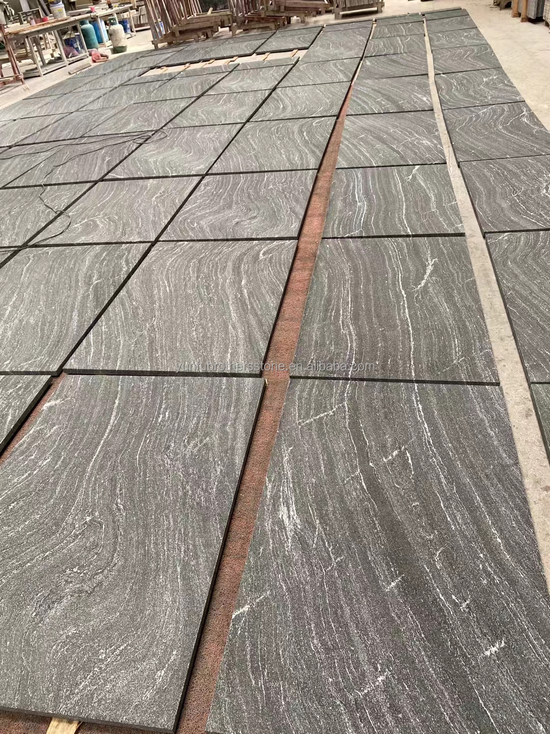 Via Lattea Black Granite Honed Cut-to-Size Tile for Classic and Elegant Floor Pattern