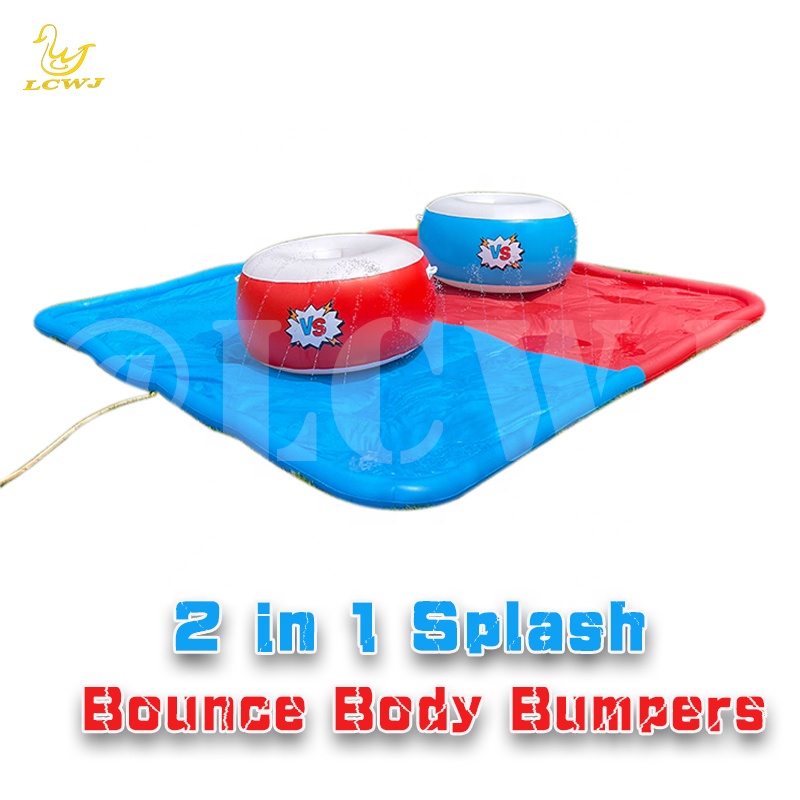 Outdoor Playset 120" Inflatable Body Sumo Bumper Balls For Adults With Kids Splash Pad