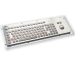 kiosk IP65 / IK07 Waterproof Stainless Steel Industrial Keyboard With Trackball