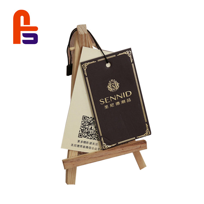Thick Garment Hang Flexo Printing Custom Design Acceptable Cardboard Gift Tags