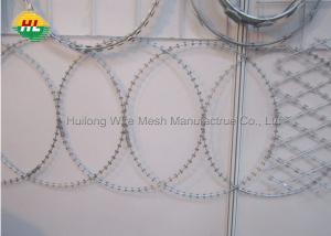 China Stainless Steel Concertina Razor Wire Fence , BTO Razor Blade Wire Fence for Defending wholesale