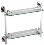 Bathroom accessories brass double luggage carrier & shelves