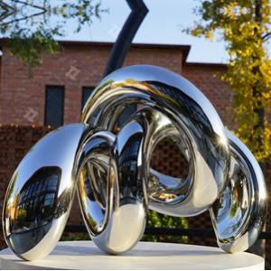 China Mirror Polished Stainless Steel Architectural Carving Kont Sculpture wholesale