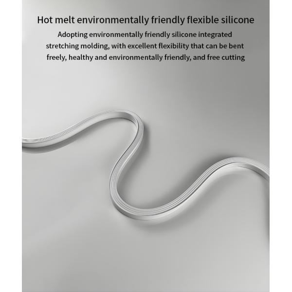 12*12mm White Silicone Cover For LED Strip Light Casing 5mm / 6mm Board Width