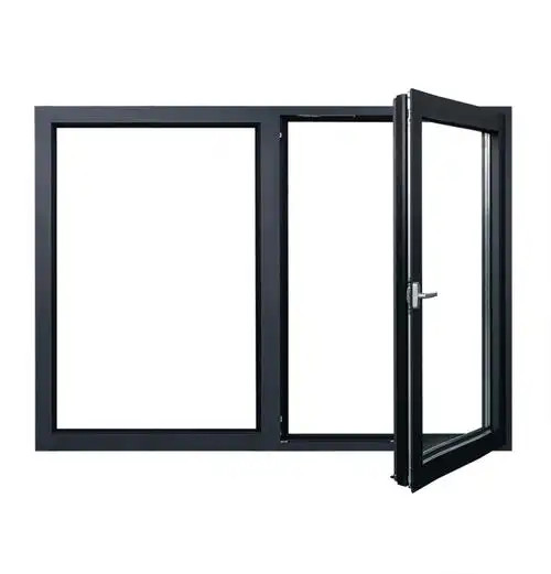 Thermal Insulation Tempered Glass Casement Window Aluminum Casement Doors