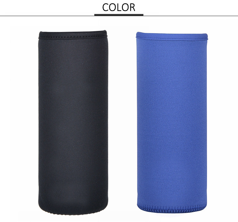 Solid Color Insulated Neoprene Water Bottle Cover