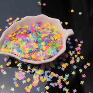 China Wedding Decoration Mixed Neon Marajuana Glitter Leaf Craft Nail Art Body Decor Variety Butterfly Number Star Ribbon PET wholesale