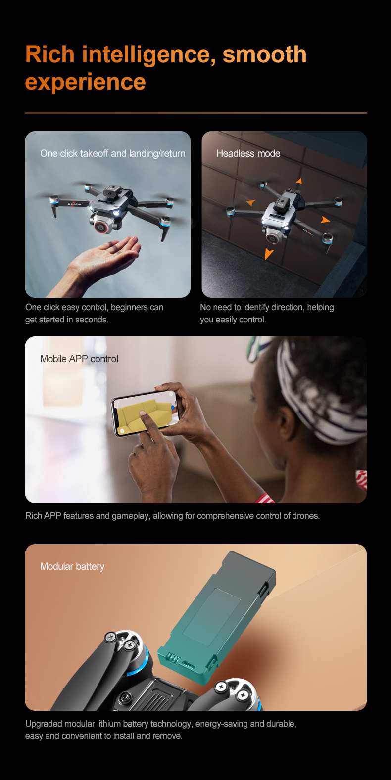 NO Private Mold K6 Mini Drone with 4k Dual Camera Wifi Fpv 360 Obstacle Avoidance Folding Quadcopter Helicopter Gifts