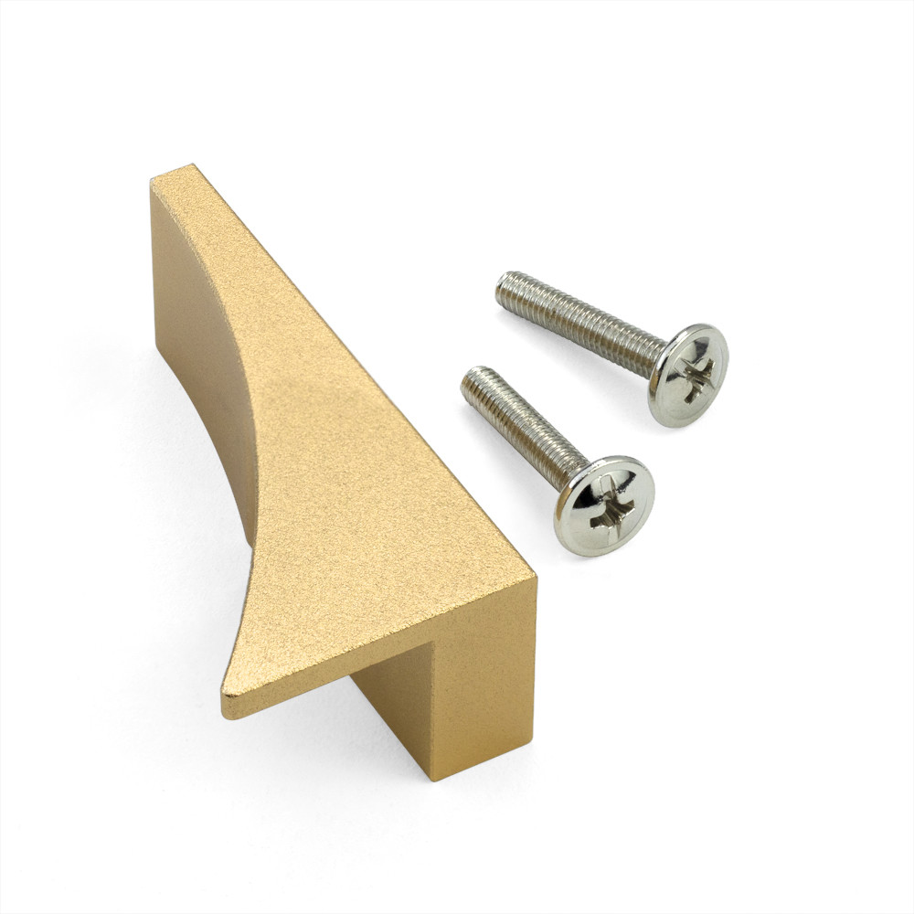 Modern Four Star Golden Aluminum Cupboard Door Handles For Decoration