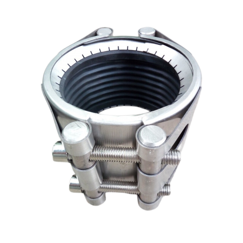 Drain Pipe Repair Clamp 1/2 Inch Pressurised Ss 316 Oil Pipes Bolted Connection