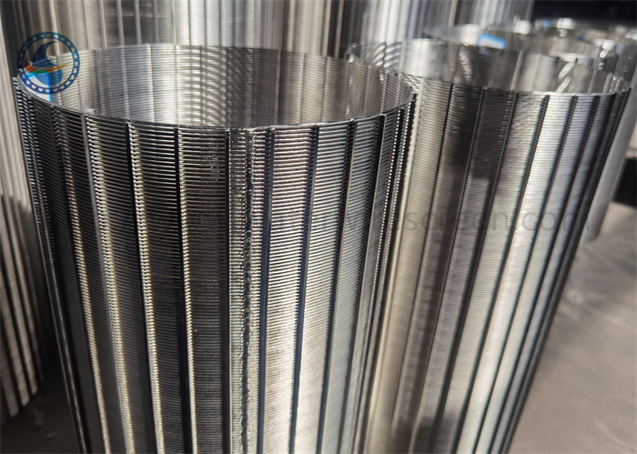 Reverse Slot V Wire Wound Filter Customizable Stainless Steel