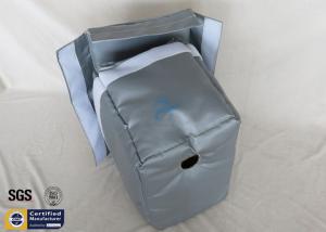 China Grey Thermal Insulation Jacket Removable Fiberglass Cover 300℃ 25MM wholesale