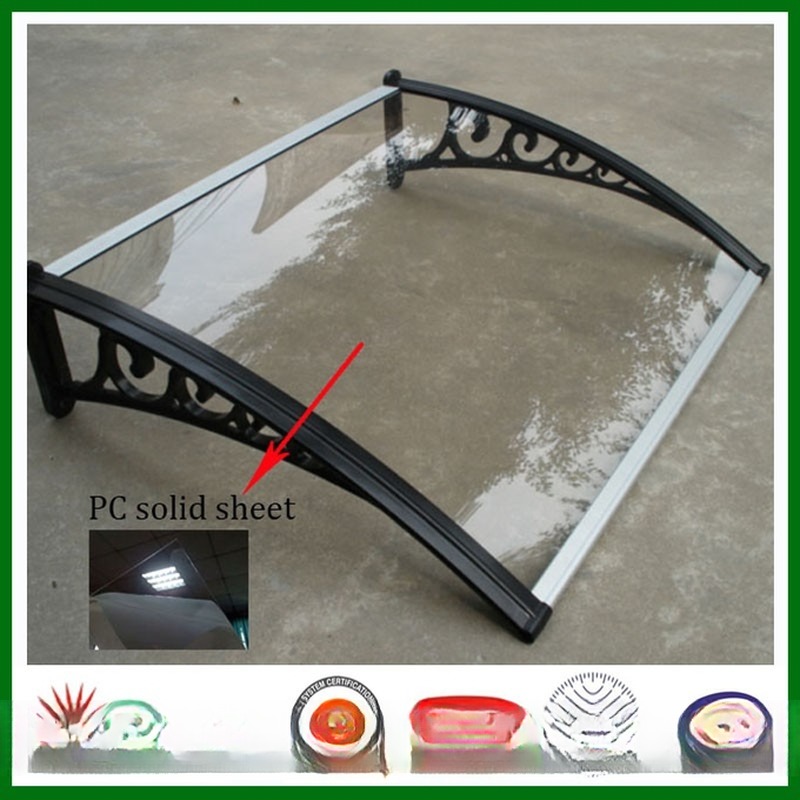 600mm White Awning Bracket Perfect Fit For Polycarbonate Sail Material Door Canopy