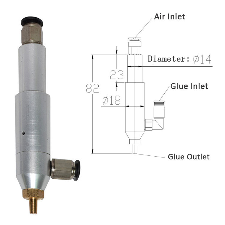 Plastic Replaceable Drop Dispensing Valve Hand Held Customized Available