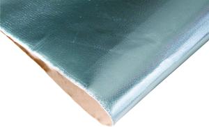 China Aluminum Foil Fiberglass Fabric Cloth Al3732SA With Stickers 430g/M2 Weight wholesale