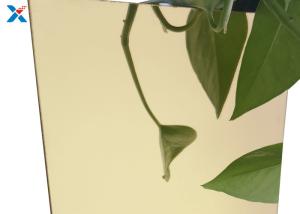 China 1mm Gold Acrylic Mirror Sheet Hard Coated Surface Perspex Plate wholesale