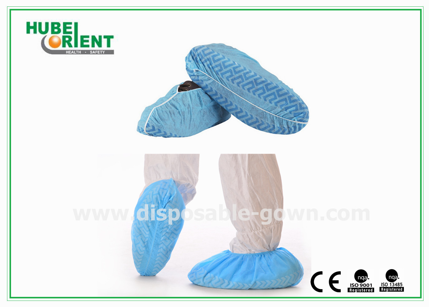 OEM 35g/m2 Non Slip Disposable Shoe Cover For Laboratory