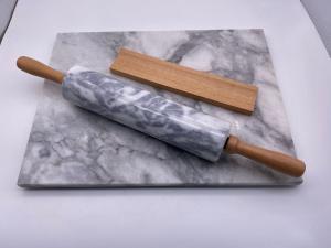 China Cutomized Logo Granite Stone Rolling Pin Polished Smooth wholesale