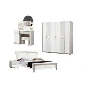 China MDF PU Glass European Minimalist Bedroom Set Furniture OEM ODM wholesale