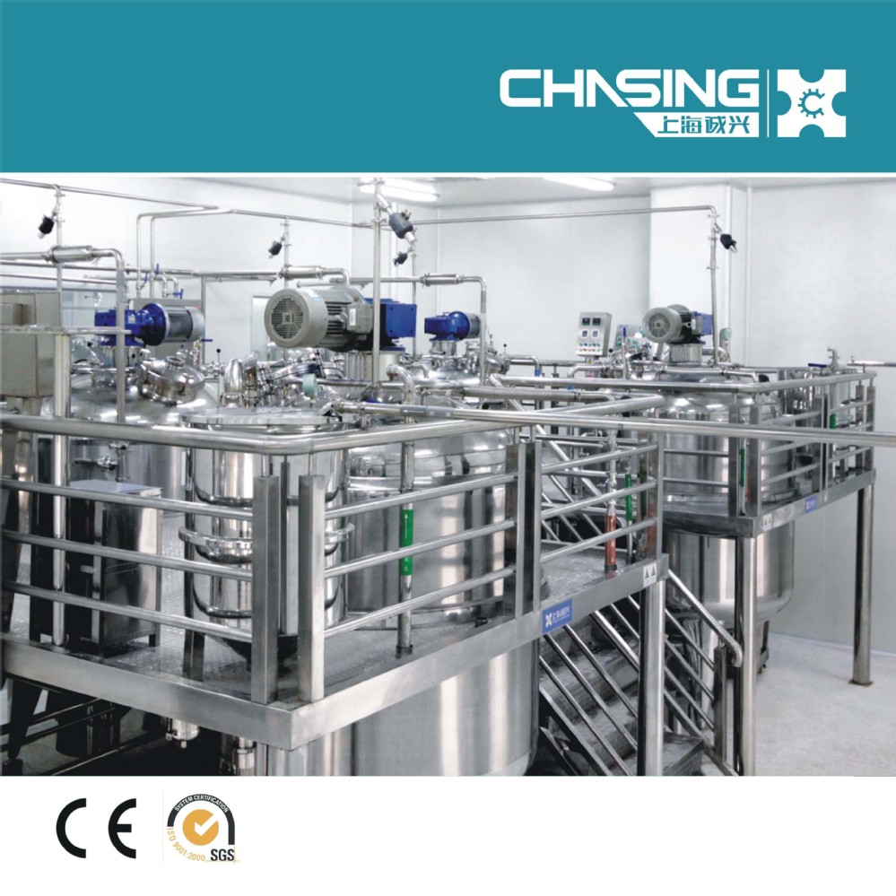 Liquid Soap Cosmetic Mixing Tank Homogenizer And Vacuum