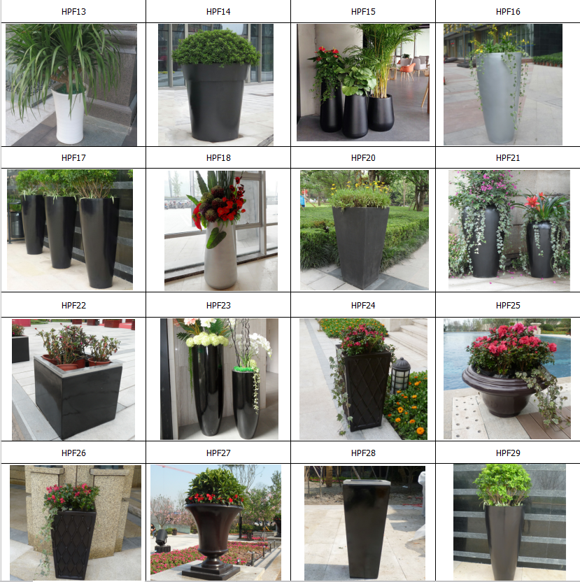 ISO14001 Certificate Decorative Metal Flower Pots
