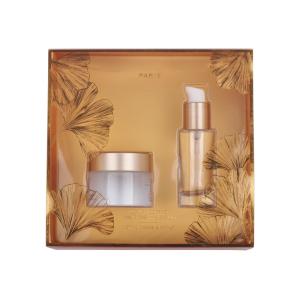 China Brown Color Skincare Cosmetic Packing Box With Clear Window wholesale