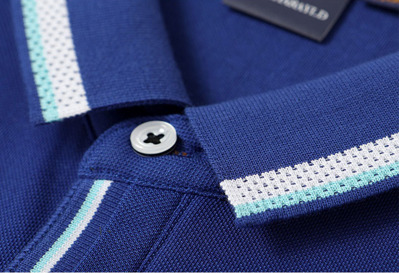 Custom Cotton Polo Shirt Lovers Work Clothes Lapel Solid Color T-shirt Embroidery Logo