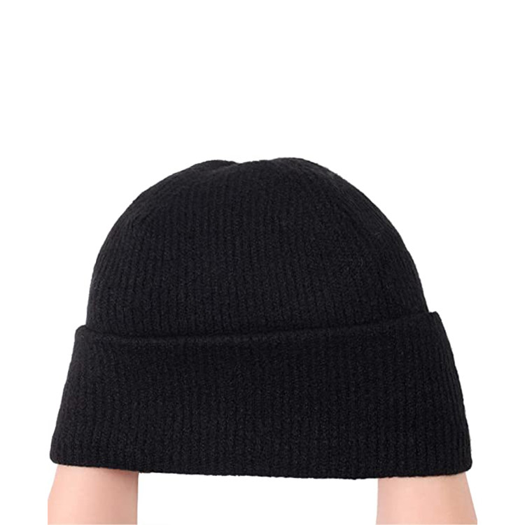 Unisex Wool Acrylic Soft Knit Beanie Cap Customize Pattern