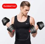 EVA 88lbs Adjustable Dumbbell Barbell Set 40kg