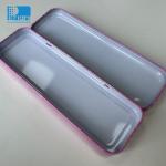 Recycled Metal Tin Pencil Box Customized shapes With Flip Box