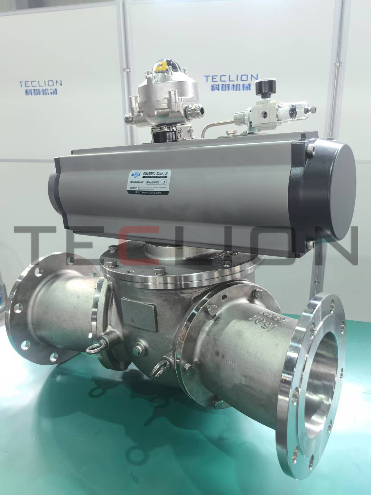 316L material powder conveying ball Pneumatic Diverter Valve